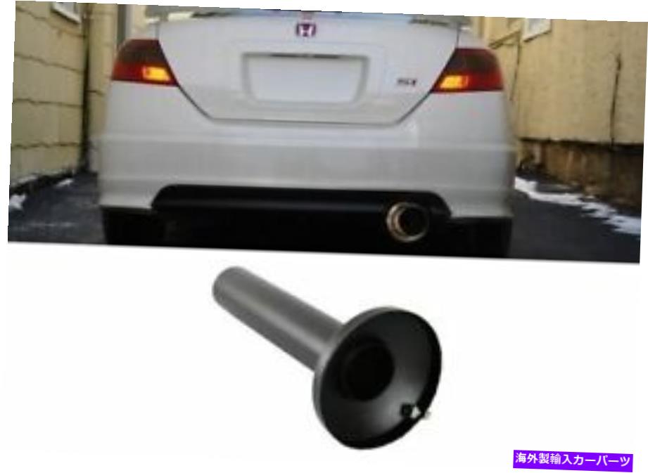 海外製 エアロパーツ 4 "N1カーボン燃焼レインボースラントラウンドブルーチップ用ブラックマフラーサ..