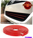 海外製 エアロパーツ フォードシボレーダッジ上部グリルエアダムの赤いラバーオーバーレイトリムカバー Red Rubber Overlay Trim Cover For Ford Chevy Dodge Upper Lower Grille Air Dam(2)