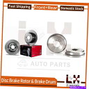brake disc rotor 1996年から2002年のトヨタ4runner向けのブレンボフロントブレーキローターとリアブレーキドラムセット Brembo Front Brake Rotors & Rear Brake Drums Set For 1996-2002 Toyota 4Runner(2)