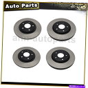 brake disc rotor ディスクブレーキローター中心部のフロントリア4pcs2012-2019 Dodge Grand Caravan Disc Br...