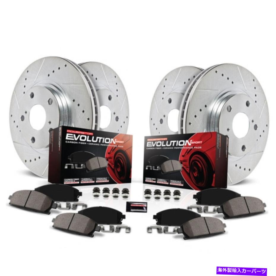 brake disc rotor トヨタプリウスのパワーストップブレーキキット2012-2015フロント＆リアZ23エボリューションスポーツ Power Stop Brake Kit For Toyota Prius 2012-2015 Front & Rear Z23 Evolution Sport