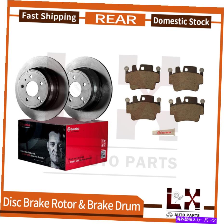 brake disc rotor ꥢ֥ܥ֥졼ȥߥå֥졼ѥåɥå2003ݥ륷911 Rear Brembo Brake Rotors &Ceramic Brake Pads Set Set For 2003 Porsche 911