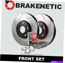 brake disc rotor フロントブレイクネティックプレミアムスロットスロットブレーキローター +セラミックパッド55.34177.51 FRONT BRAKENETIC PREMIUM Slotted Brake Rotors + Ceramic Pads 55.34177.51