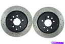 brake disc rotor 2003-2008日産350Z(46212)のリアペアストップテックディスクブレーキローター Rear PAIR Stopte...