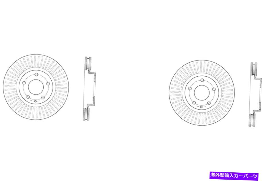 brake disc rotor 2013-2017マツダCX-5（45537）のフロントペアSTOPTECHディスクブレーキローター Front PAIR Stoptech Disc Brake Rotor for 2013-2017 Mazda CX-5 (45537)