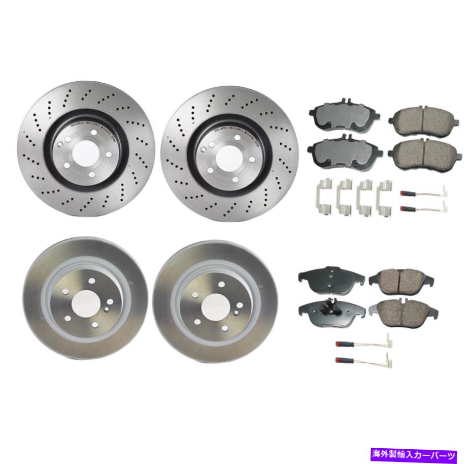 brake disc rotor Akebono Front Rear Brake Kit Euro PadセットMB W204 C250クーペパフォーマンス Akebono Front Rear Brake Kit Euro Pad Set Rotors For MB W204 C250 Coupe Perform
