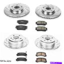 brake disc rotor パワーストップK2775フロント/リアZ23エボリューションブレーキキット02-03レクサスRX300 Power Stop ...