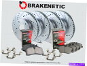 brake disc rotor F&R Brakenetic Sport Drill Slot Brake Rotors + Ceramic Pads 36....
