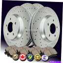 brake disc rotor Z0849 2008 2009 2010 2011 2012グランドキャラバンクロスドリルドブレーキローターパッドF+R Z0...