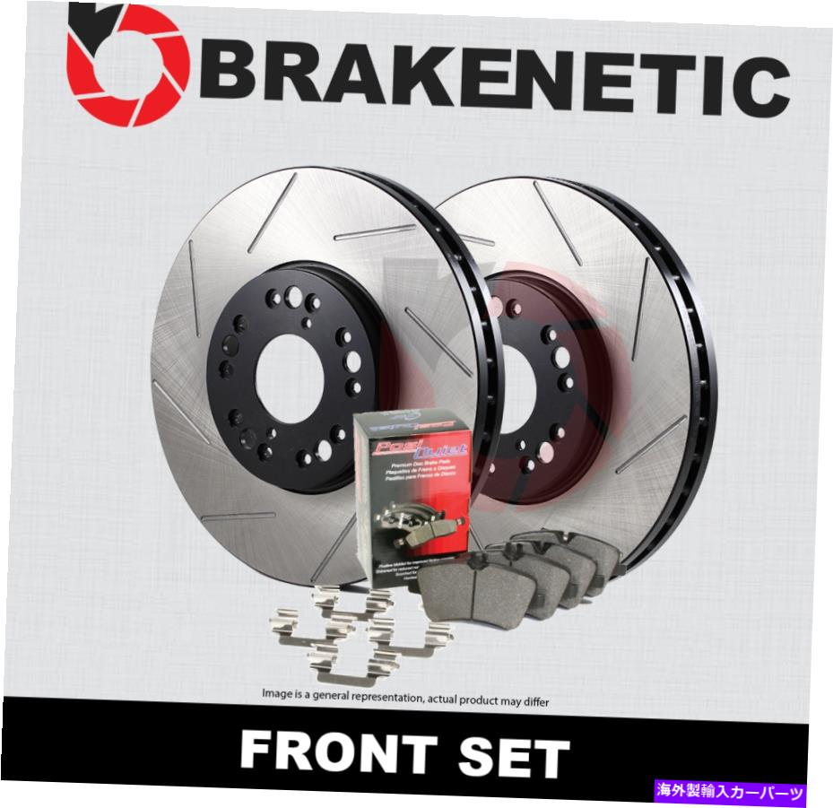 brake disc rotor [フロント] Brakenetic Premium Slotted Brake Rotors + Posi Pads（W/Brembo）BPK72311 [FRONT] BRAKENETIC PREMIUM SLOTTED Brake Rotors + POSI Pads (w/BREMBO) BPK72311