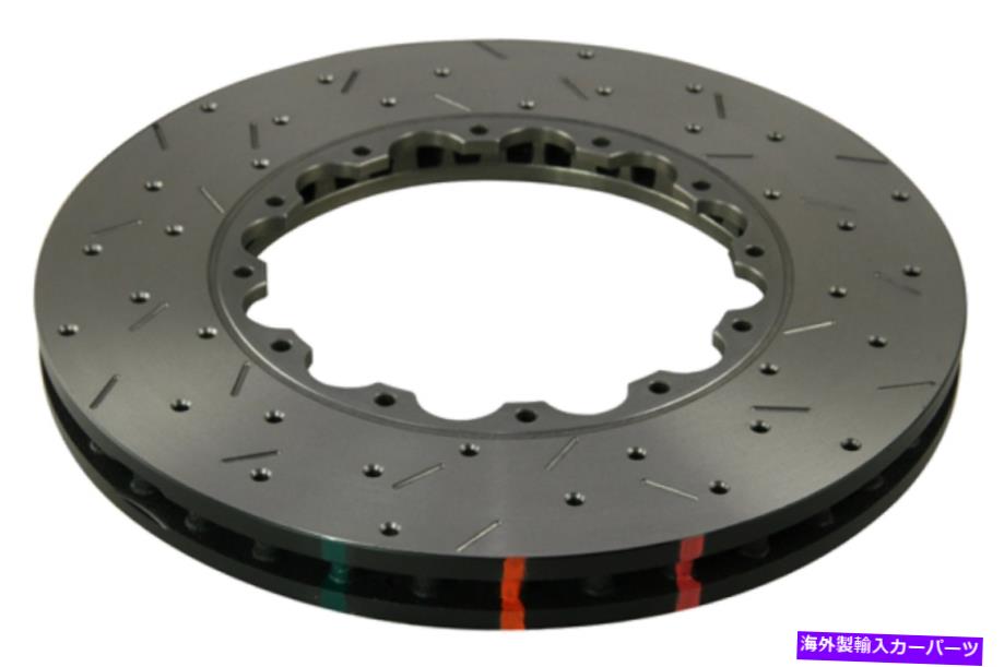 brake disc rotor DBA XS 5000シリーズ交換用フロントスロット/ドリルローター15-17チャレンジャー/チャー DBA XS 5000 Series Replacement Front Slotted/Drilled Rotor 15-17 Challenger/Char