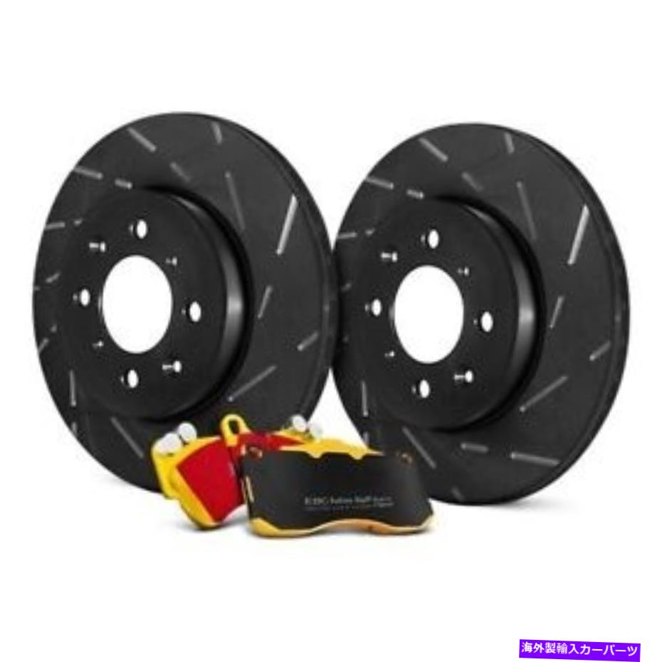 brake disc rotor ダッジデュランゴ03 EBC S9KF1204ステージ9スーパースリーパースロットフロントブレーキキット用 For Dodge Durango 03 EBC S9KF1204 Stage 9 Super Sleeper Slotted Front Brake Kit