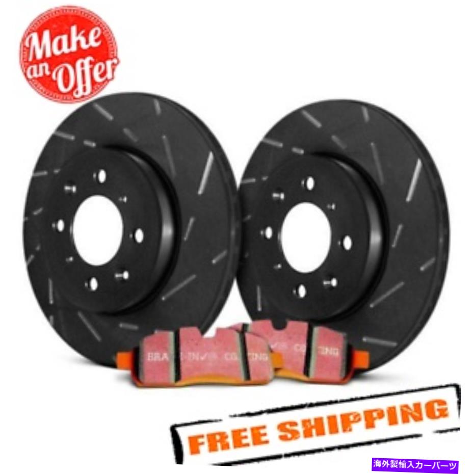 brake disc rotor 11-17ランドローバーレンジローバースポーツ用のEBCステージ15スロット付きフロントブレーキキット EBC Stage 15 Slotted Front Brake Kit for 11-17 Land Rover Range Rover Sport