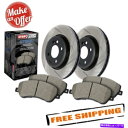 brake disc rotor StopTech 937.34025 Street Slotted 1ピースフロントブレーキキット2003-2008 BMW ...