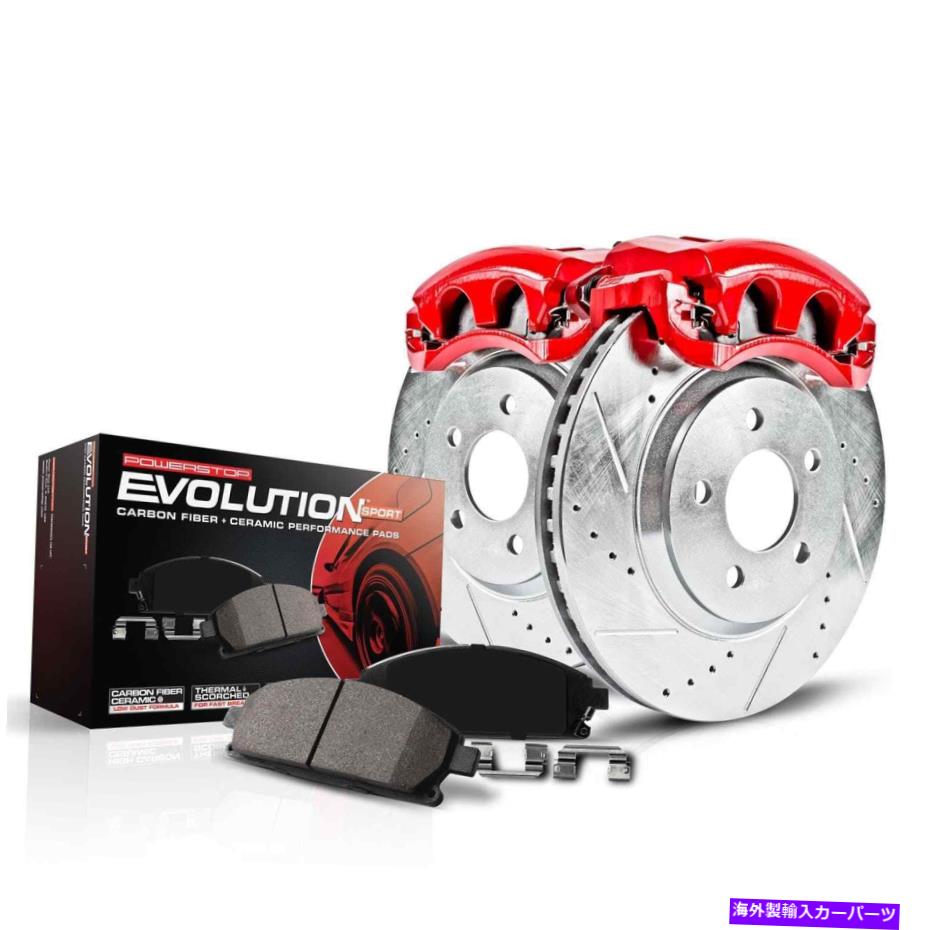 brake disc rotor パワーストップKC8062A Z23エボリューション1リアマキシマ用のキャリパー付きクリックブレーキキット Power Stop KC8062A Z23 Evolution 1-Click Brake Kit w/Calipers for Rear Maxima