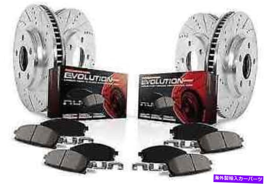 brake disc rotor パワーストップK2809フロント/リアZ23エボリューションブレーキキットfor Mitsubishi Eclips Power Stop K2809 Front/Rear Z23 Evolution Brake Kit for Mitsubishi Eclipse