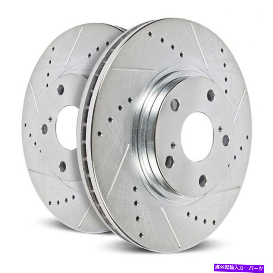 brake disc rotor ジャガーXJのパワーストップブレーキローター2010-2019フロントエボリューションドリル＆スロット Power Stop Brake Rotor For Jaguar XJ 2010-2019 Front Evolution Drilled & Slotted