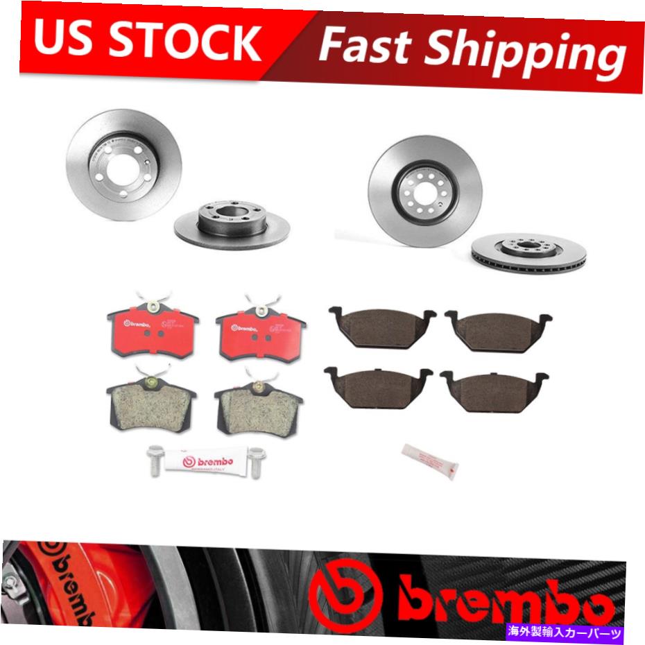 brake disc rotor 2004-2005フォルクスワーゲンジェッタフロントリアキットブレーキローターとセラミックパッド Fits 2004-2005 Volkswagen Jetta Front Rear Kit Brake Rotors & Ceramic Pads