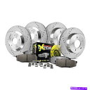 brake disc rotor フォードマスタング向け11-14ブレーキキットパワーストップ1クリックストリートウォリアーZ26ドリル& For Ford M...