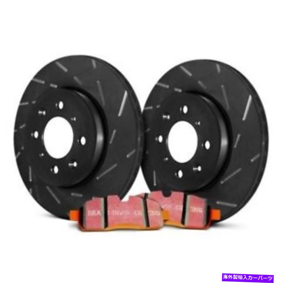 brake disc rotor シボレーシルバラード1500 HD 05 EBC S15KR1013ステージ15スロット付きリアブレーキキット用 For Chevy Silverado 1500 HD 05 EBC S15KR1013 Stage 15 Slotted Rear Brake Kit