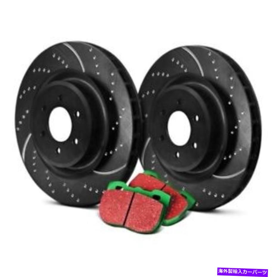 brake disc rotor フィアット500L 14-20 EBCステージ10スーパースポーツのくぼみとスロット付きフロントブレーキキット用 For Fiat 500L 14-20 EBC Stage 10 Super Sport Dimpled & Slotted Front Brake Kit