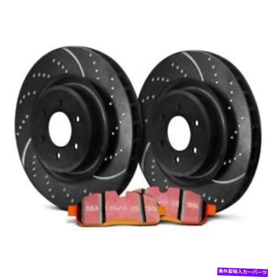 brake disc rotor ポンティアックファイアバード78-81ブレーキキットEBCステージ8スーパートラックがくぼみ＆スロット付き For Pontiac Firebird 78-81 Brake Kit EBC Stage 8 Super Truck Dimpled & Slotted