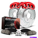 brake disc rotor KC6066 PowerStop 2ホイールセットブレーキディスクとキャリパーキットフロント新しいクーパー KC6066 Po...