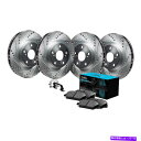 brake disc rotor Dodge Grand Caravan 97-00ブレーキキットElineシリーズドリル&スロットフロント& For Dodg...