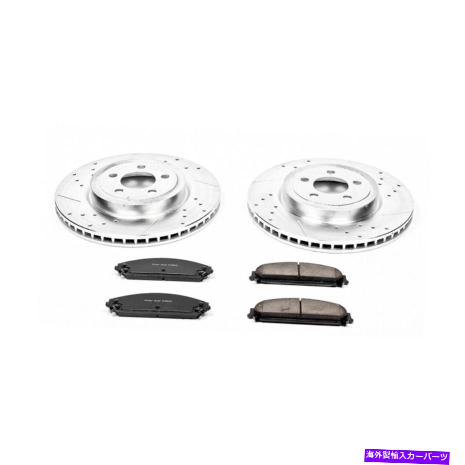 brake disc rotor ダッジ充電器チャレンジャーパワースプのフロントブレーキパッドとローターキットCSW用 For Dodge Charger Challenger PowerStop Front Brake Pads and Rotors Kit CSW