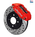 brake disc rotor ウィルウッドディスクブレーキキット、フロントストック交換、ホンダ、ドリルドローター、レッドキャリパー WILWOOD DISC...