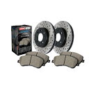 brake disc rotor アウディS4 2004-2009車軸パックリアローター +パッドパッケージ用のストップテック StopTech For Audi S4 2004-2009 Axle Pack Rear Rotors + Pads Packages