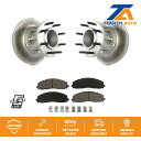 brake disc rotor Ford F-350スーパーデューティF-250 RWD用のフロントコートディスクブレーキローターセラミックパッドキット Fr...