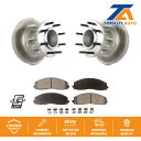 brake disc rotor Ford F-350スーパーデューティF-250 RWD用のフロントコートディスクブレーキローターセラミックパッドキット Fr...