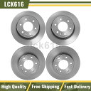 brake disc rotor 2010-2017のブレンボブレーキローターフロントリアキット4xメルセデスベンツスプリンター2500 Brembo Brak...
