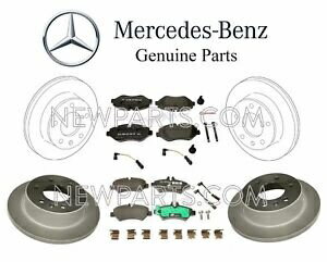 brake disc rotor 륻ǥW906եȡꥢ֥졼ǥ+FRѥåɥå+󥵡å For Mercedes W906 Front &Rear Brake Discs Rotors+F &R Pad Set+Sensors KIT