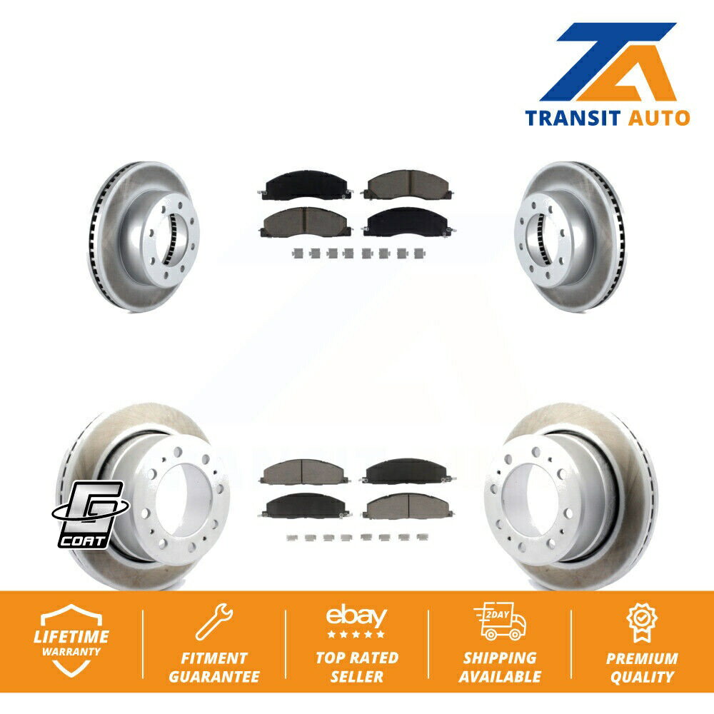 brake disc rotor ラム2500 3500 1500ダッジ用のフロントリアコーティングディスクブレーキローターセラミックパッドキット Front Rear Coated Disc Brake Rotors Ceramic Pad Kit For Ram 2500 3500 1500 Dodge