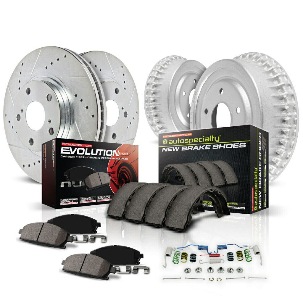 brake disc rotor ジープラングラーのパワーストップブレーキキット2001-2006フロント＆リアエボリューションスポーツ Power Stop Brake Kit For Jeep Wrangler 2001-2006 Front & Rear Evolution Sport
