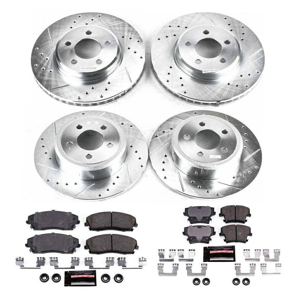 brake disc rotor クライスラー300ダッジ充電器のパワーストップリアブレーキパッドとローターキットDAC For Chrysler 300 Dodge Charger PowerStop Rear Brake Pads and Rotors Kit DAC