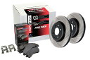 brake disc rotor STOPTECH 934.40057 STREET-4ホイールディスクブレーキキットW/スロットローターフィット要素 Stop...