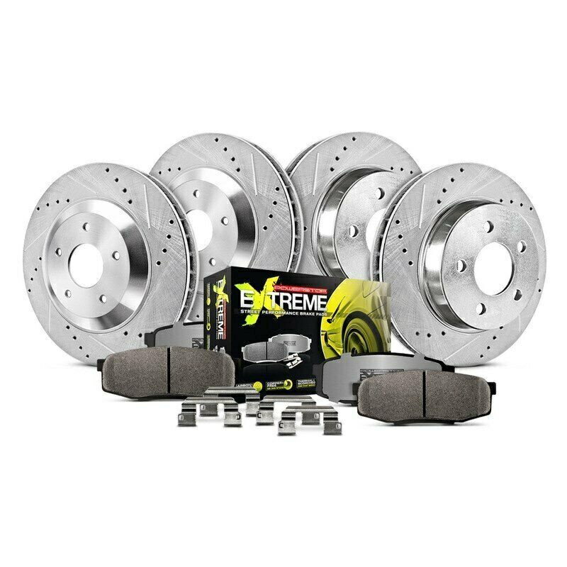 brake disc rotor BMW 535i 13ブレーキキットパワーストップ1クリックストリートウォリアーZ26ドリル＆ For BMW 535i 13 Brake Kit Power Stop 1-Click Street Warrior Z26 Drilled &