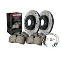 brake disc rotor Mazda 3 2004-2013のStopTech |車軸パックリアローター +パッドパッケージ StopTech For Mazda 3 2004-2013 | Axle Pack Rear Rotors + Pads Package