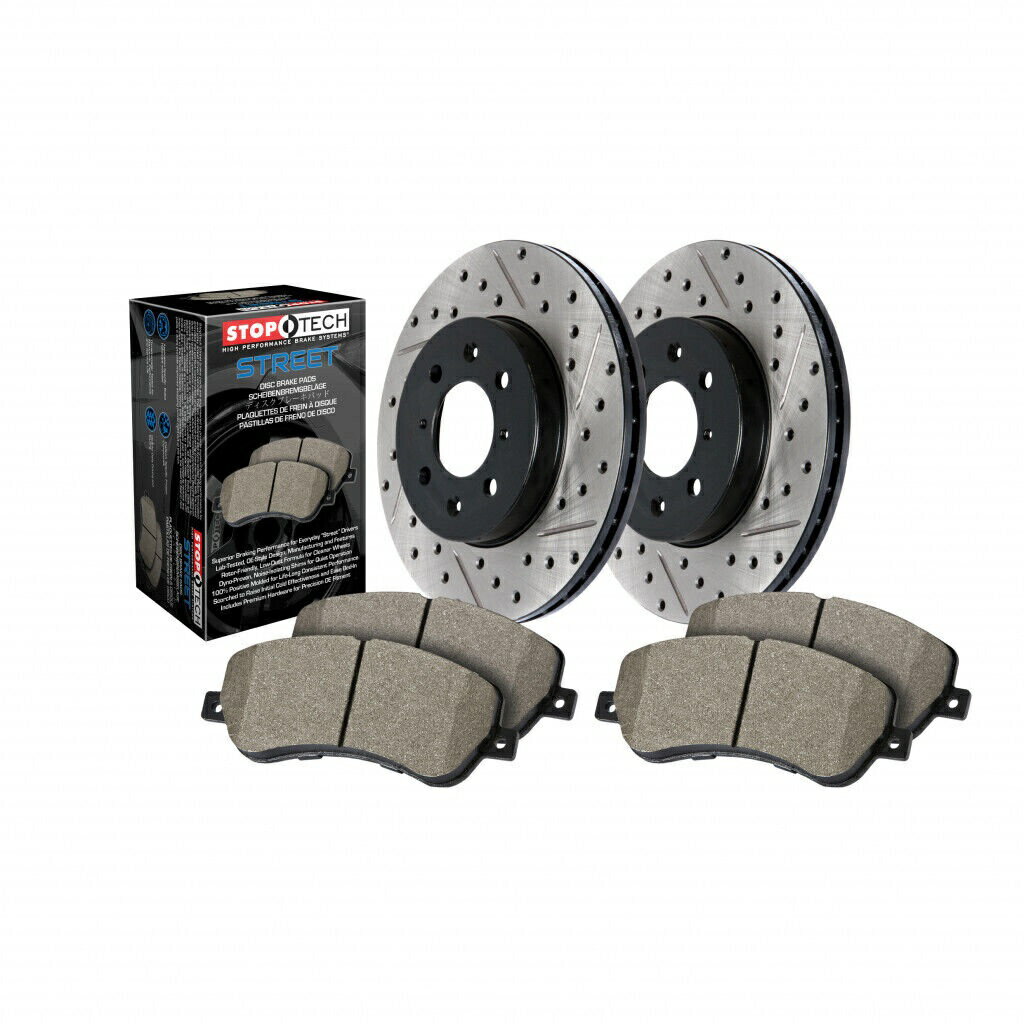 brake disc rotor Honda Civic 1990-2000 Axle Packフロントローター +フロントパッドパッケージ用のStopTech StopTech For Honda Civic 1990-2000 Axle Pack Front Rotors + Front Pads Package