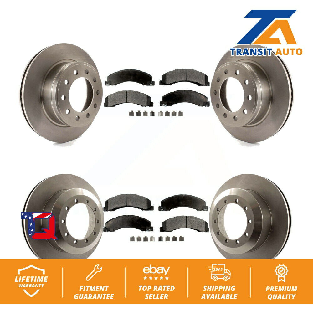 brake disc rotor 5500å󥰥ȥåѤΥեȥꥢ֥졼ȥߥ᥿ѥåɥå Front Rear Brake Rotor &Semi-Metallic Pad Kit For Ram 5500 Dodge Sterling Truck