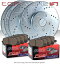 brake disc rotor FR˥ȥåץ֥쥤ɥ륹åȥ֥졼 + POSIŤʥѥåTBP95509 (F&R) TOPBRAKES Drill Slot Brake Rotors + POSI QUIET Pads TBP95509