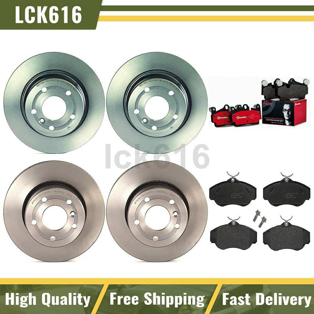 brake disc rotor 1999年から2004年のランドローバーディスカバリーのブレンボブレーキパッドとローターフロントリア Brembo brake pads and rotors Front Rear For 1999-2004 Land Rover Discovery