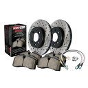 brake disc rotor ホンダシビック2002-2011車軸パックフロントローター +パッドパッケージ用の停止テック StopTech For Honda Civic 2002-2011 Axle Pack Front Rotors + Pad Package