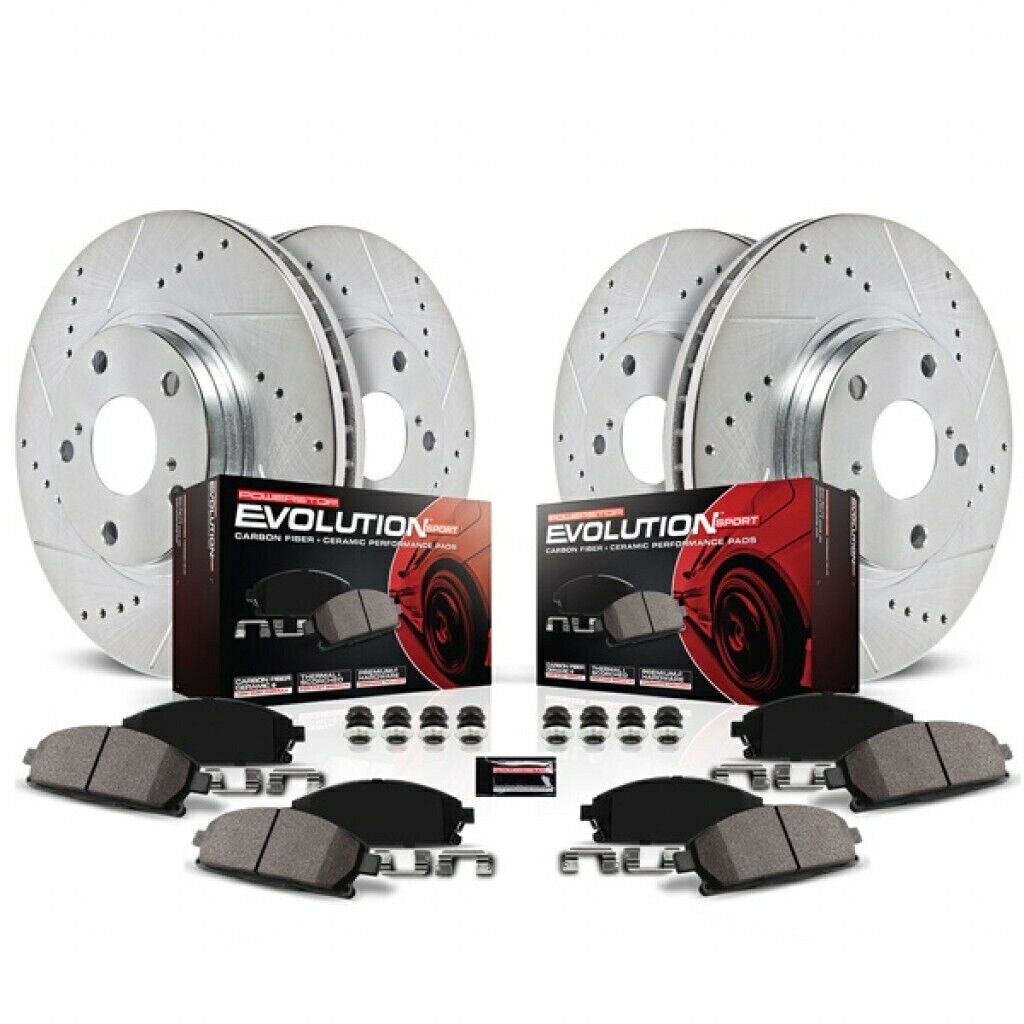 brake disc rotor Toyota Avalon 2013-2018のパワーストップブレーキキット|フロントとリア| Z23進化 Power Stop Brake Kit For Toyota Avalon 2013-2018 | Front & Rear | Z23 Evolution