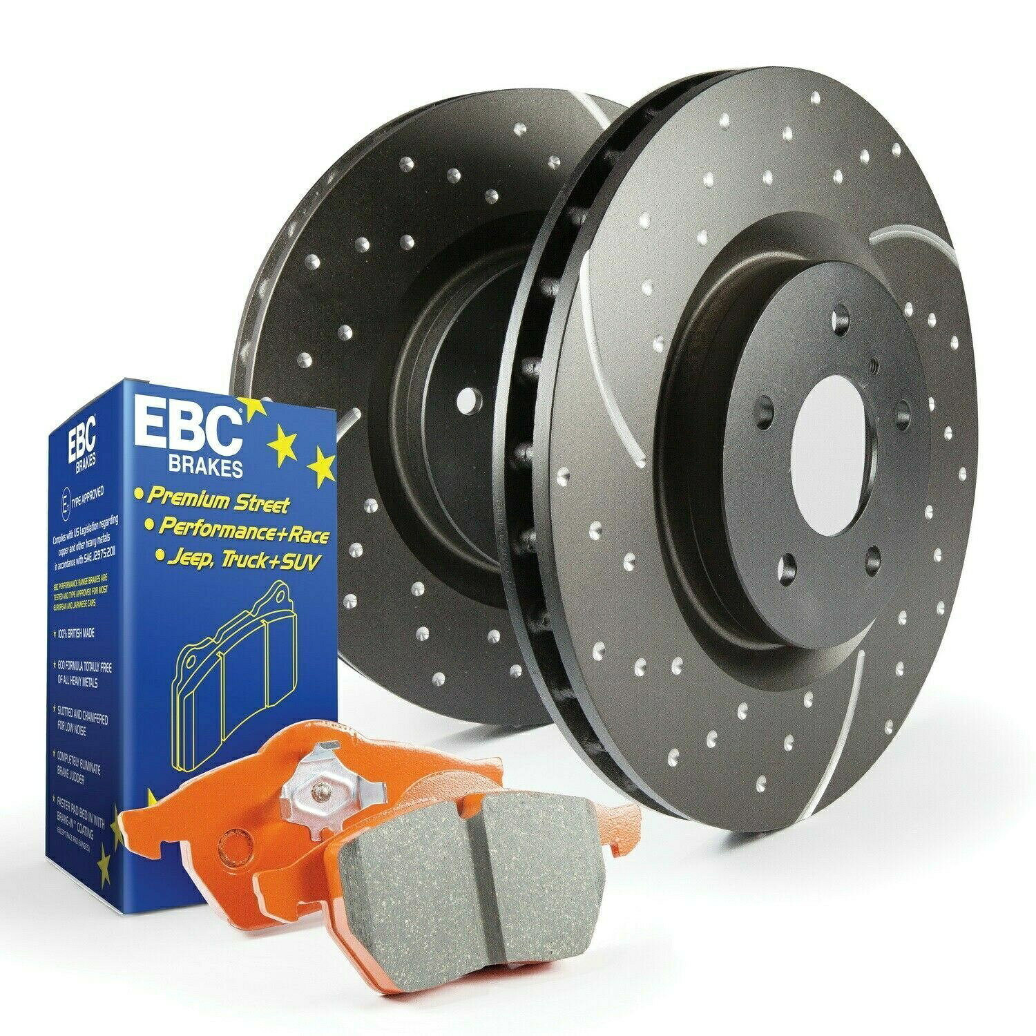brake disc rotor 2005年から2007年のFord F-250 /F-350スーパーデューティのEBC S8キットオレンジストフとGDローター EBC S8 Kits Orangestuff and GD Rotors for 2005-2007 Ford F-250 /F-350 Super Duty