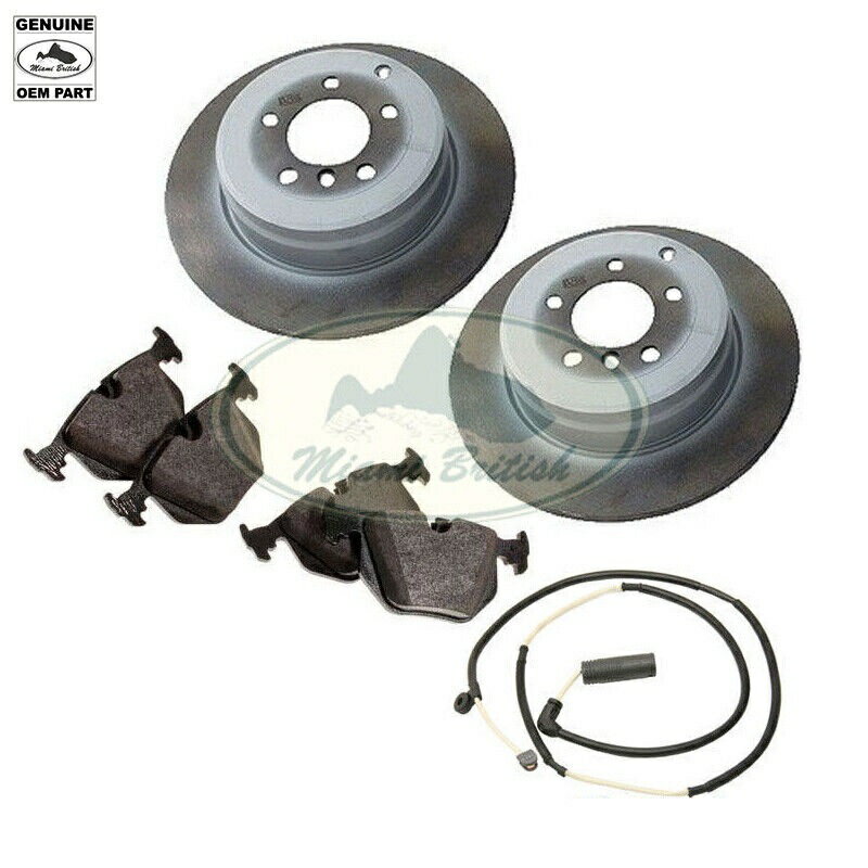 brake disc rotor ランドローバーリアブレーキローターディスクパッド付きセンサー範囲03-05 M62 MR0101 OEM LAND ROVER REAR BRAKE ROTOR DISC PADS W/ SENSOR RANGE 03-05 M62 MR0101 OEM