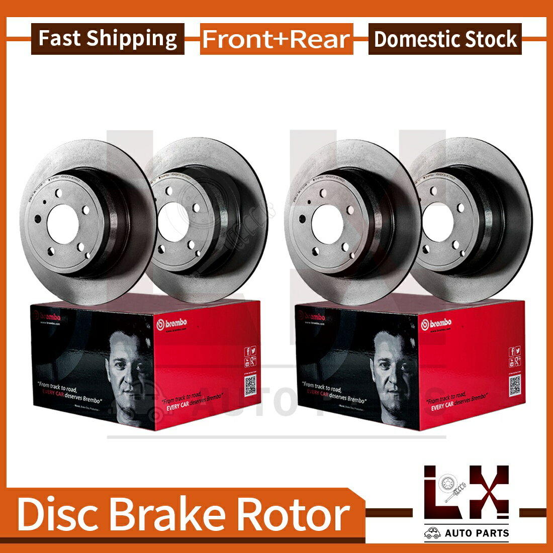 brake disc rotor 2003ݥ륷911˥åȤ줿եȡꥢ֥ܥƥOE֥졼å Front &Rear Brembo Coated OE Brake Rotors Set For 2003 Porsche 911